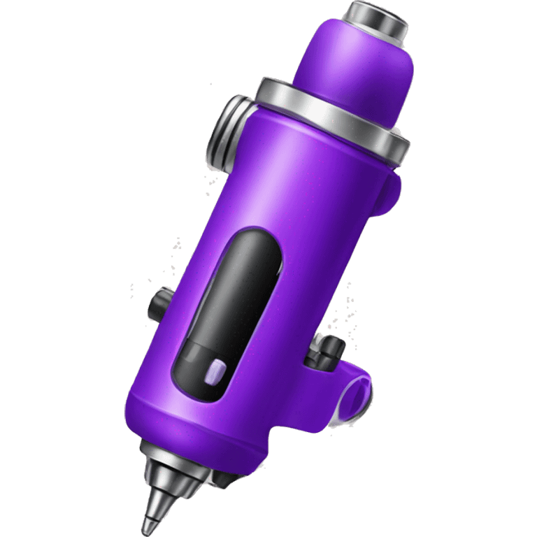 Purple wireless tattoo machine emoji