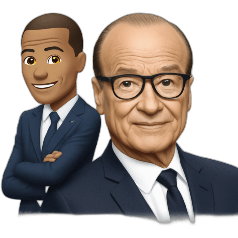 Killian mbappé embrasse chirac emoji