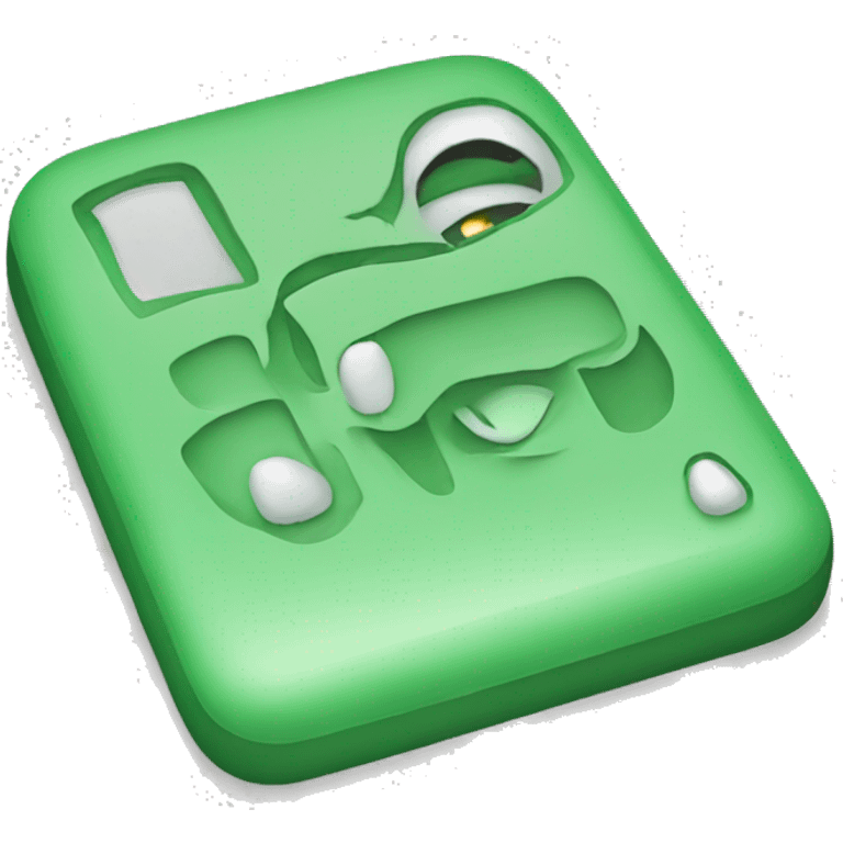 Green iphone 16 emoji