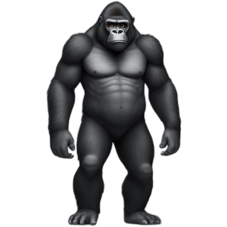 Full body gorilla emoji