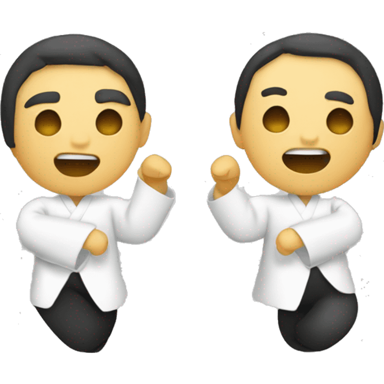 two Asian tai chi emoji