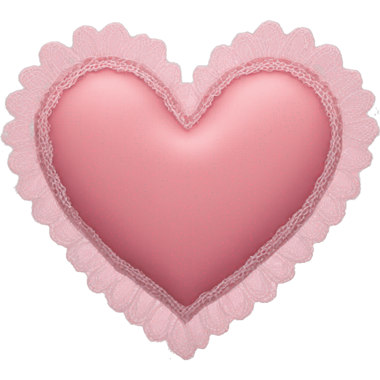 lace pink heart emoji