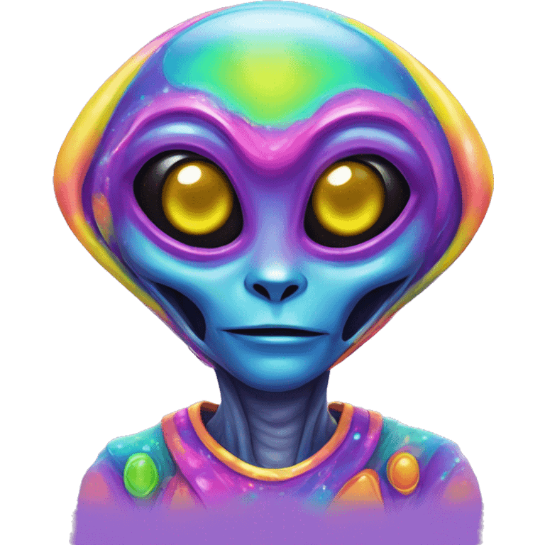 Lisa frank alien emoji