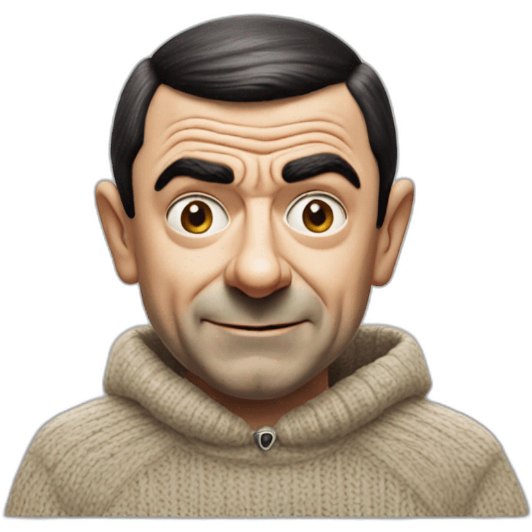 Mr bean wearing Nike sweater emoji