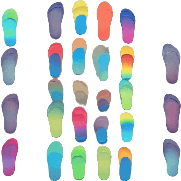 colorful insoles in the schoe emoji