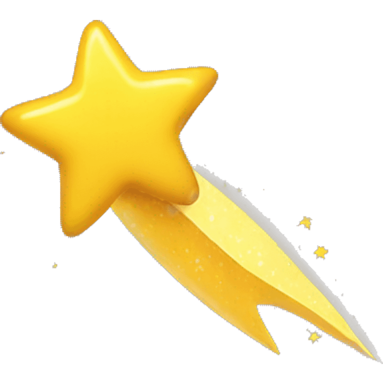 yellow shooting star emoji