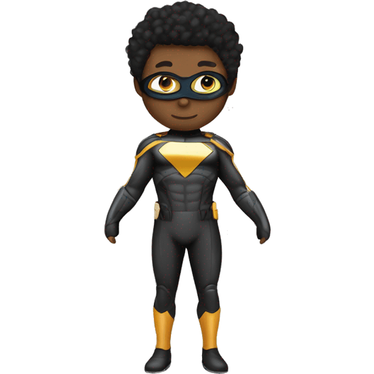 emoi traje futuristico tipo superheroe que va volando emoji