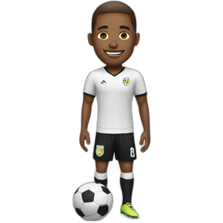 white soccer player emoji