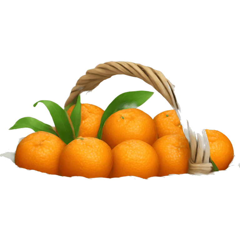 basket of tangerines emoji