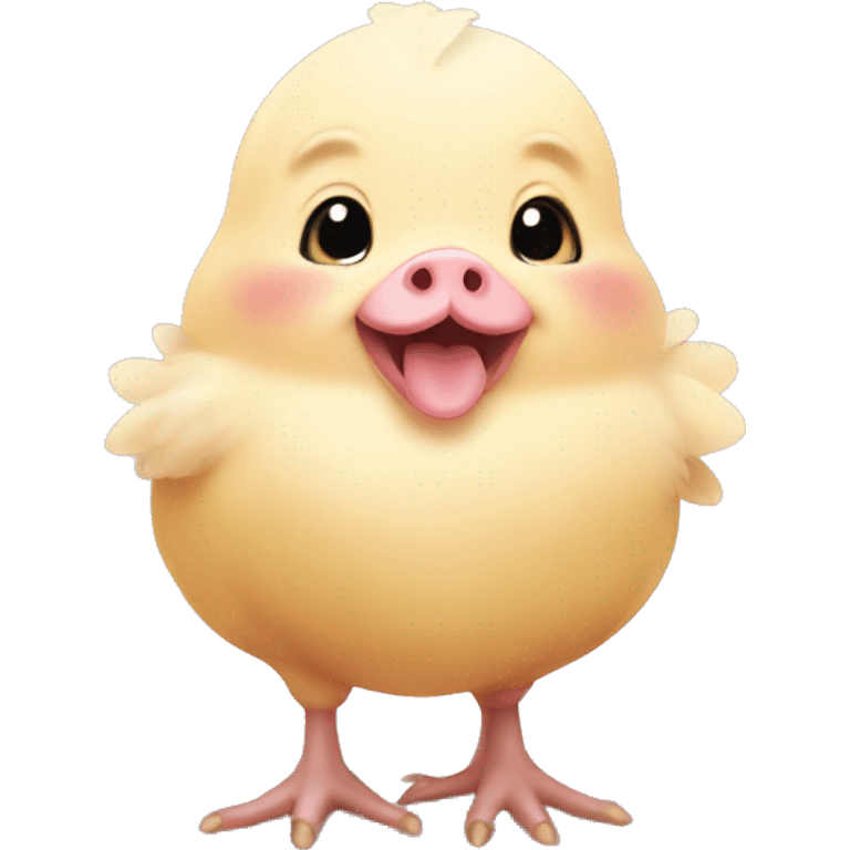 baby chicken pig emoji