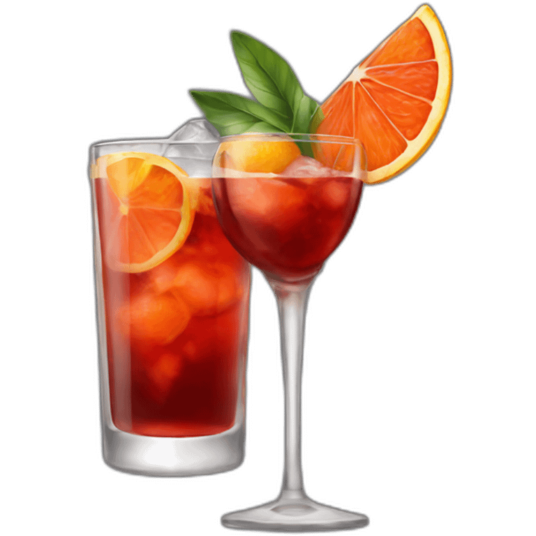 negroni drink emoji