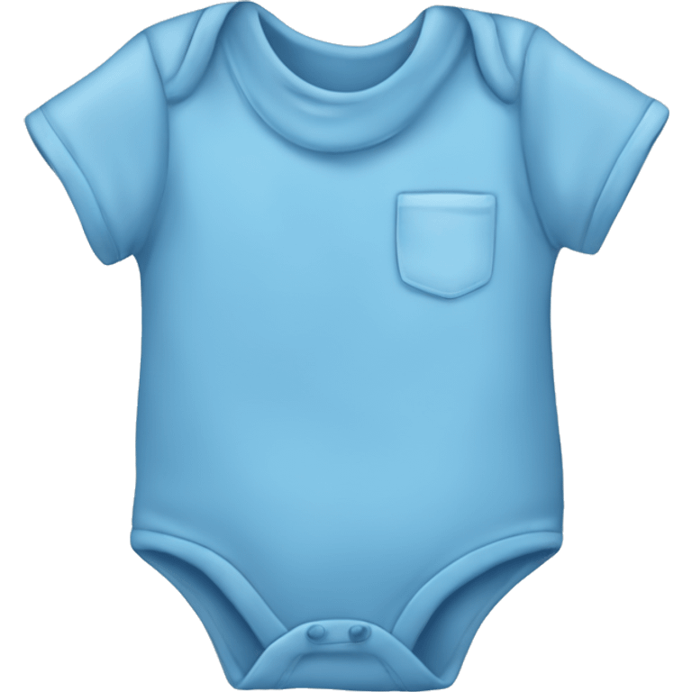 Plain blue baby’s onesie shirt emoji