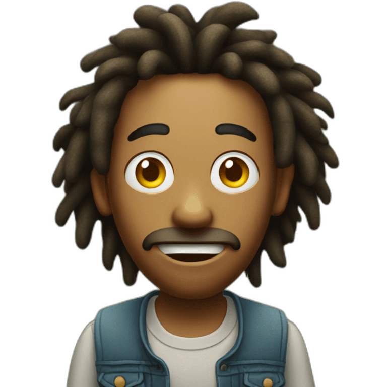 surprised rasta man emoji