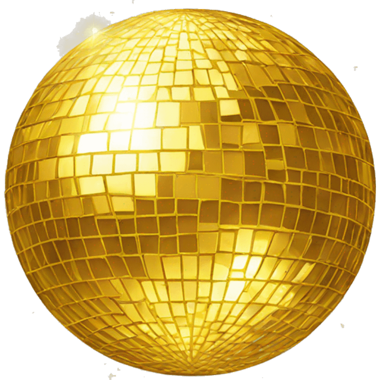 golden disco ball emoji