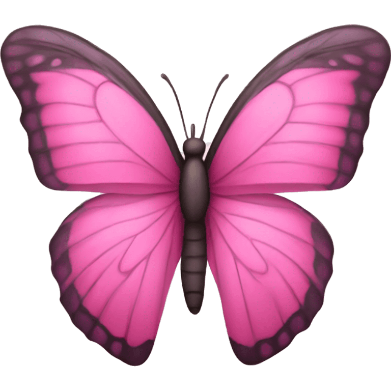 Pink butterfly emoji