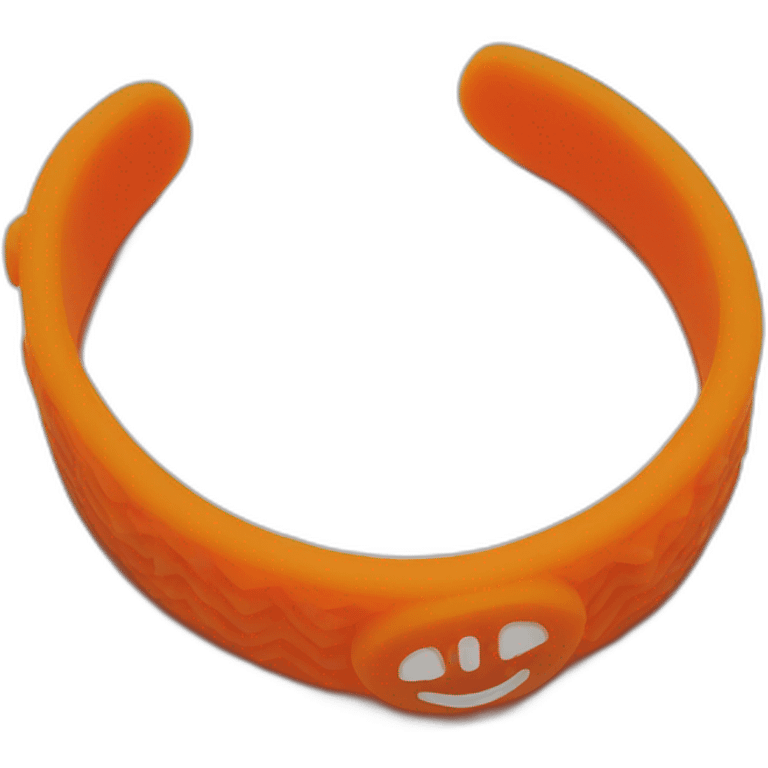 Orange Rubber Bracelet emoji