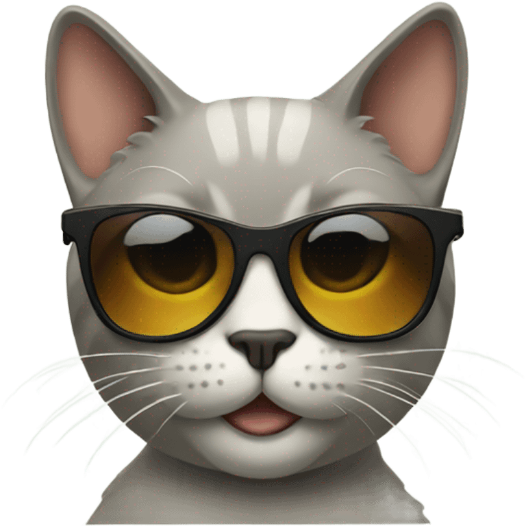 Cat with sunglasses emoji