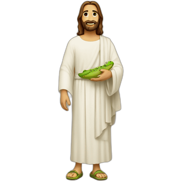 jesus with crocs emoji