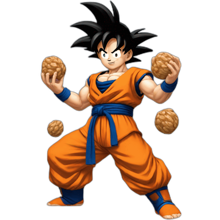 goku holding nuts emoji