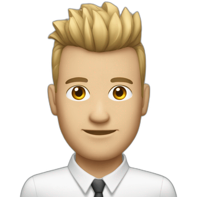 mortgage agent with air style Mohawk emoji