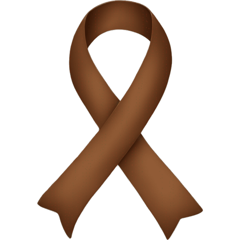 Brown ribbon  emoji