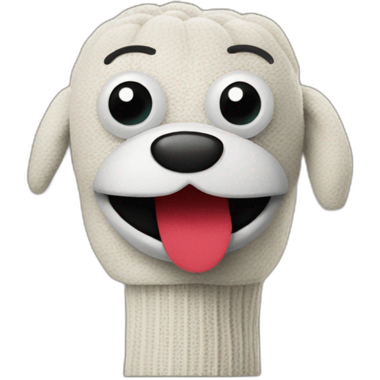 adorable sock puppet emoji