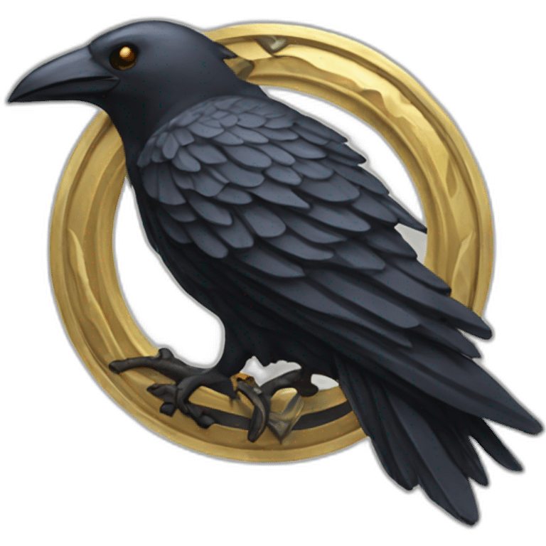 Iron raven medal emoji