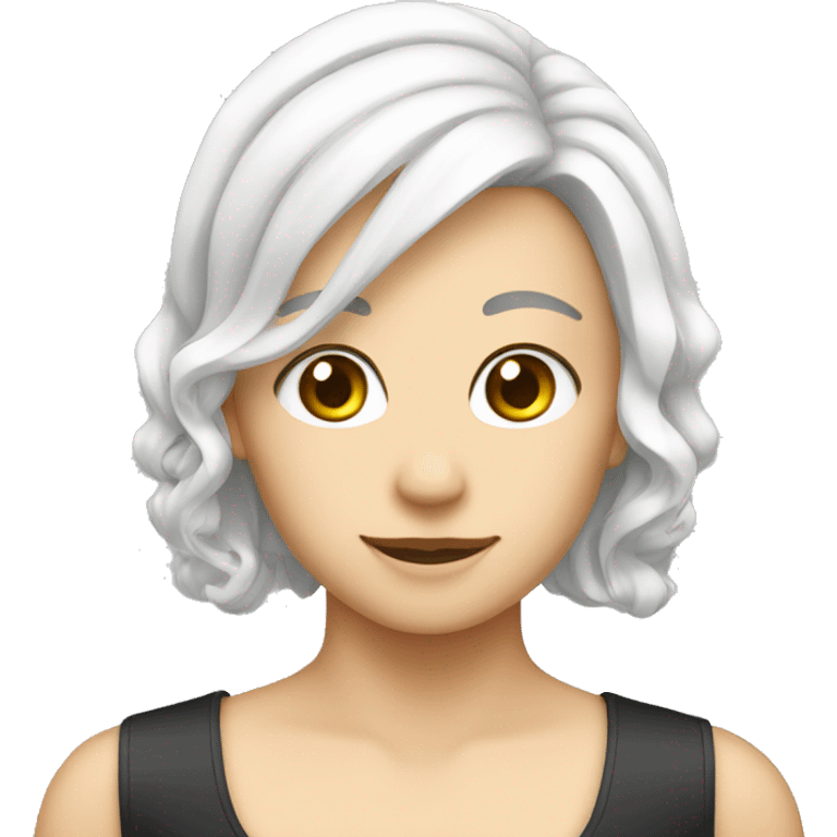 White hairclip emoji