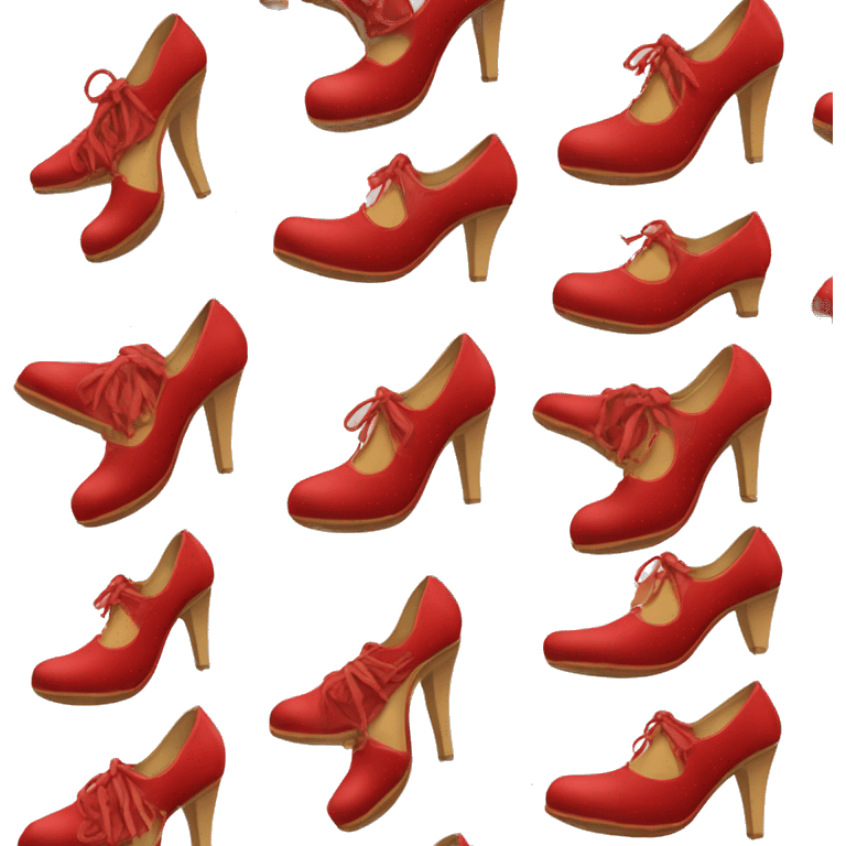 chaussure talon avec du rouge dessous emoji