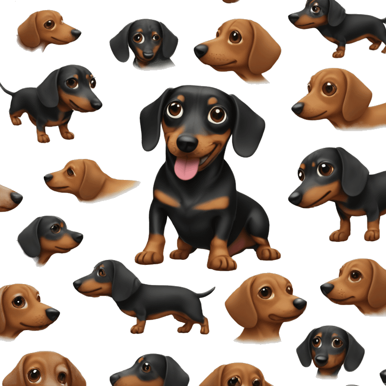 Mini weiner dog emoji