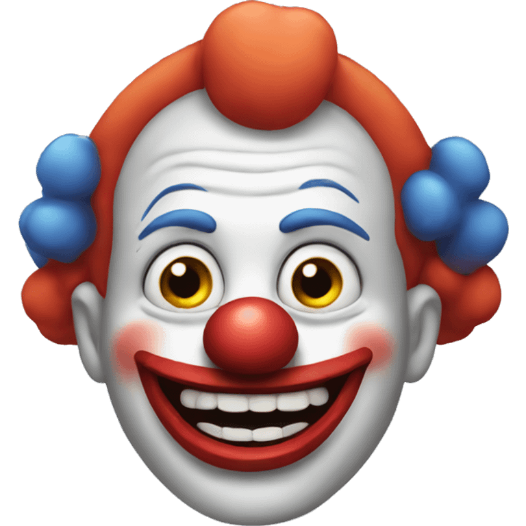 Crazy clown emoji