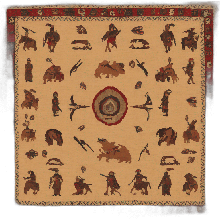 afghan war rug emoji