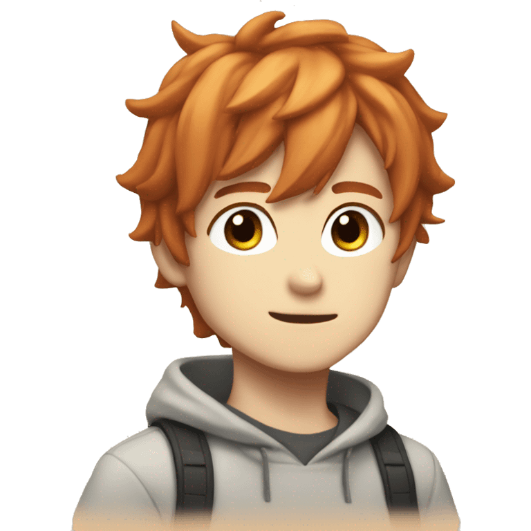 Readhead anime boy emoji