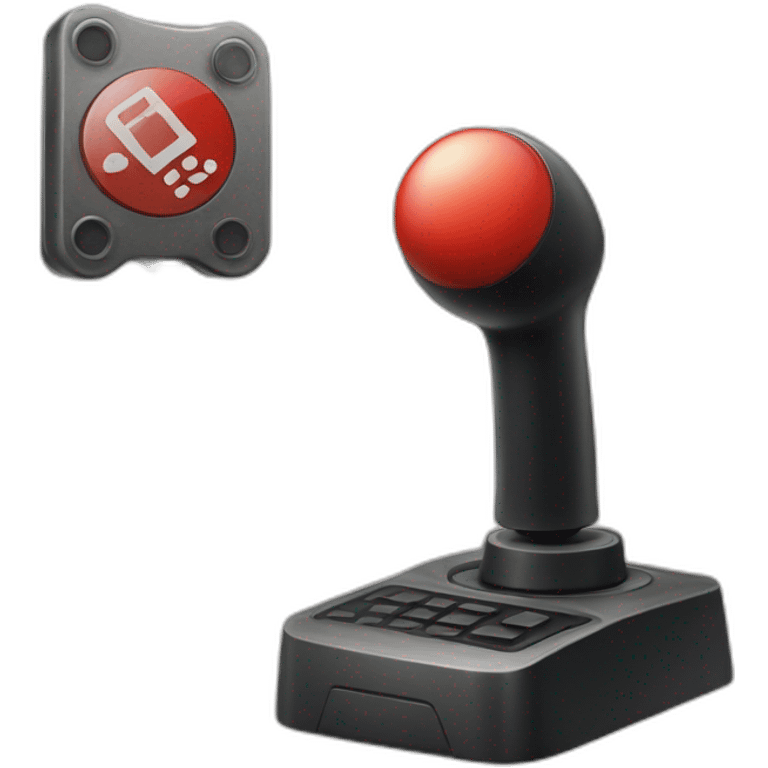 joystick with prohibited sign next to it emoji