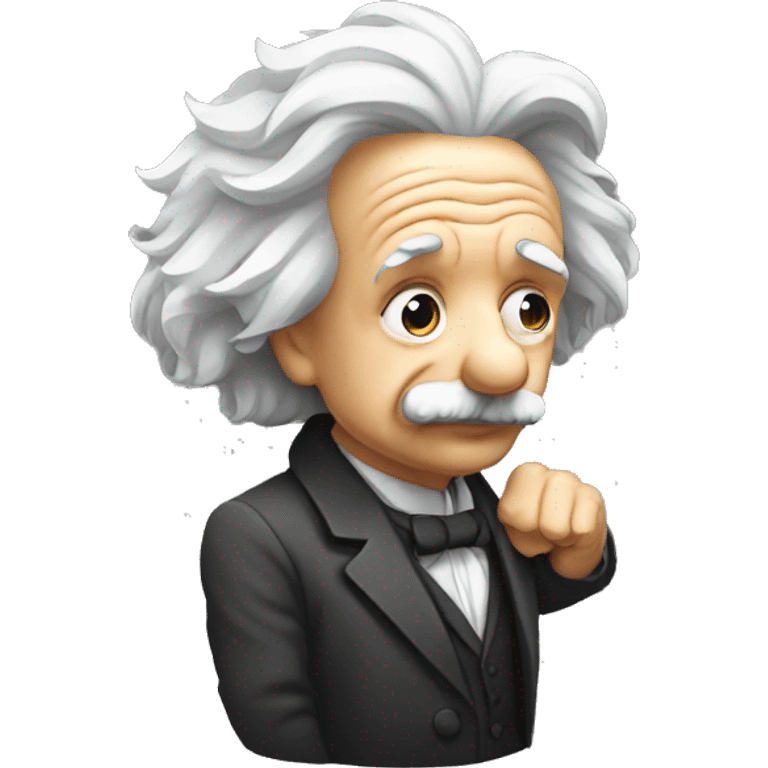 albert einstein lean on hist fist emoji