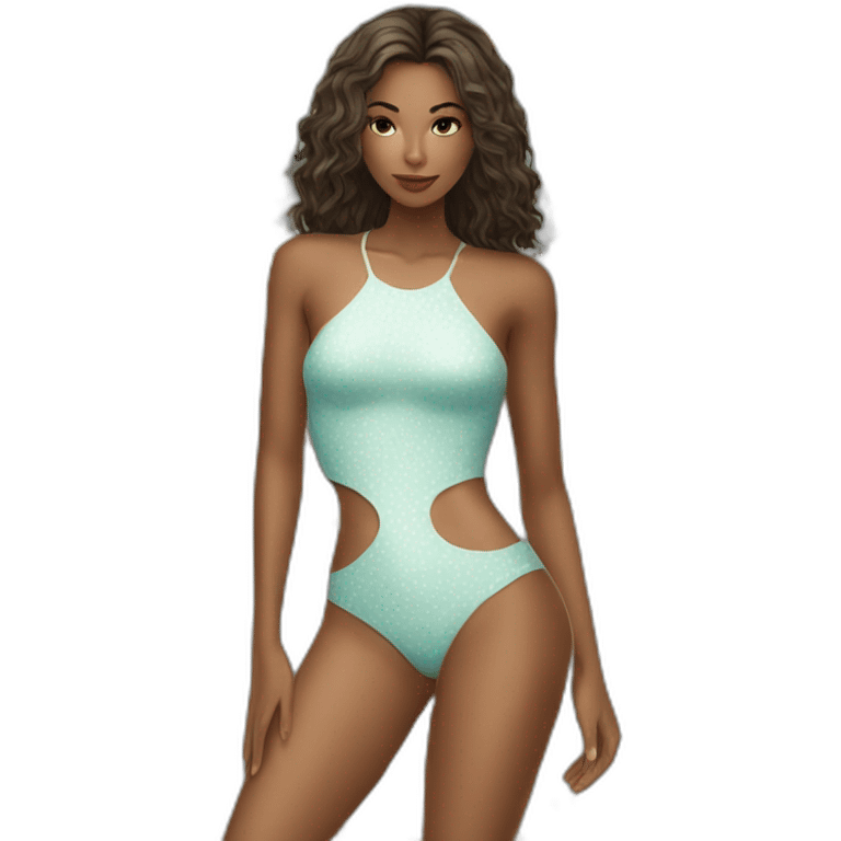 sexxy gal in swimsuit emoji