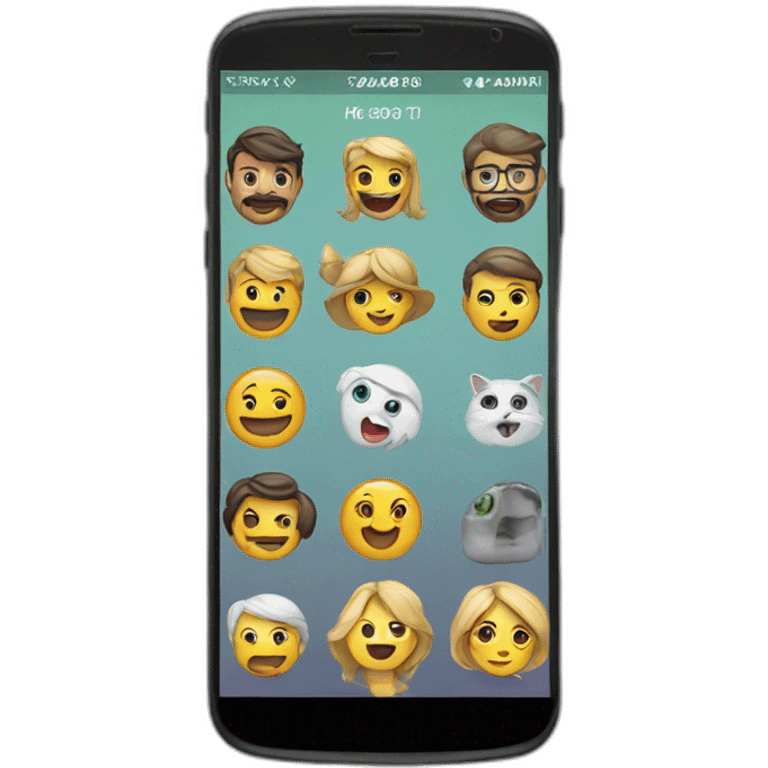 Mobile app emoji