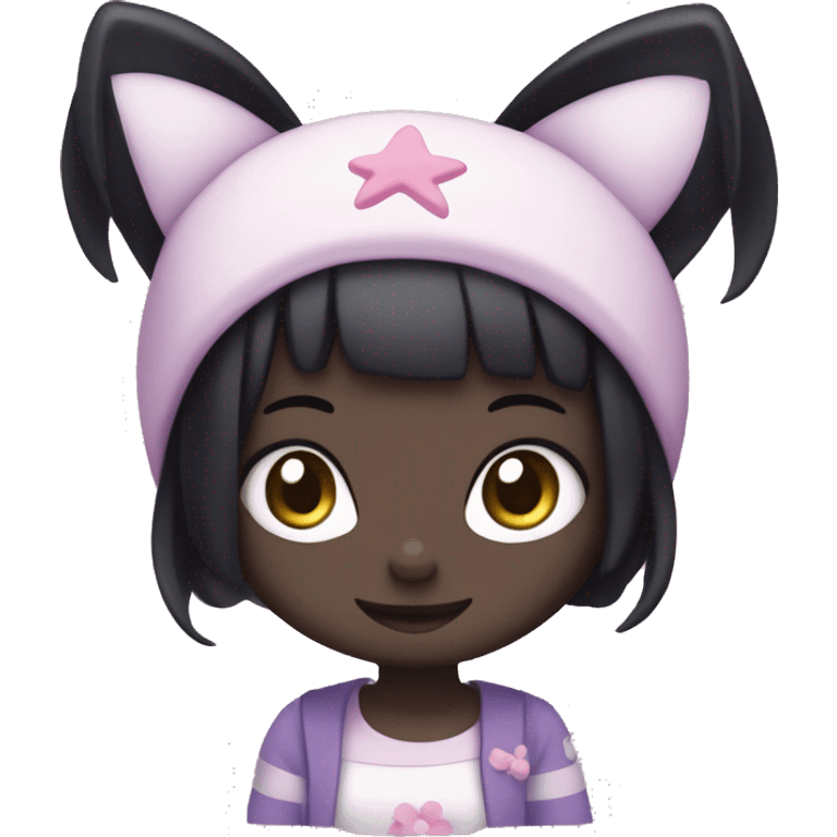 Kuromi from hello kitty emoji