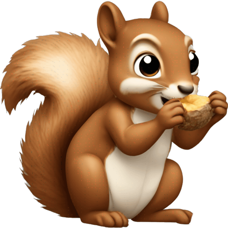 squirrel eating emoji