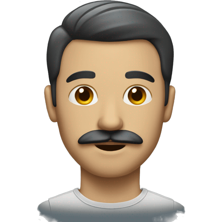 man with a mustache and a side parting
 emoji