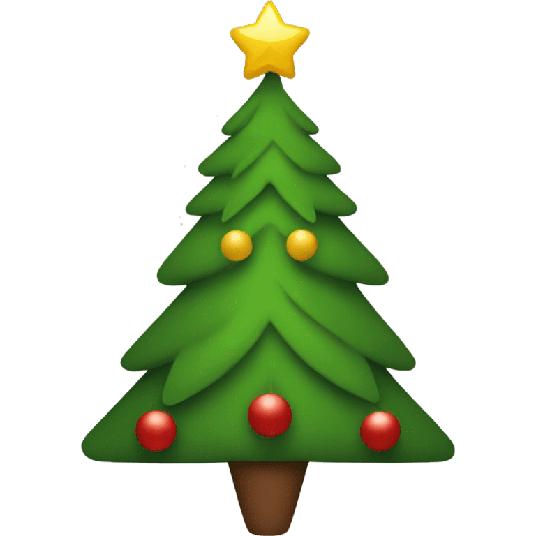 Minimalistic Christmas tree emoji