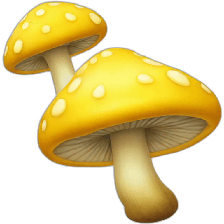 Yellow mushroom emoji