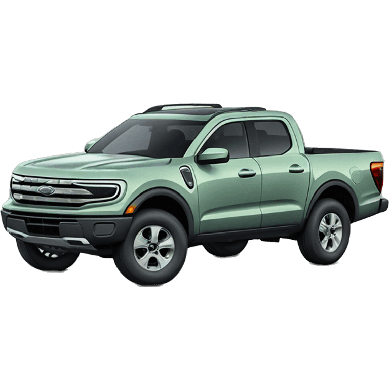 2023 ford Maverick hybrid truck, cactus grey color like light green grey emoji