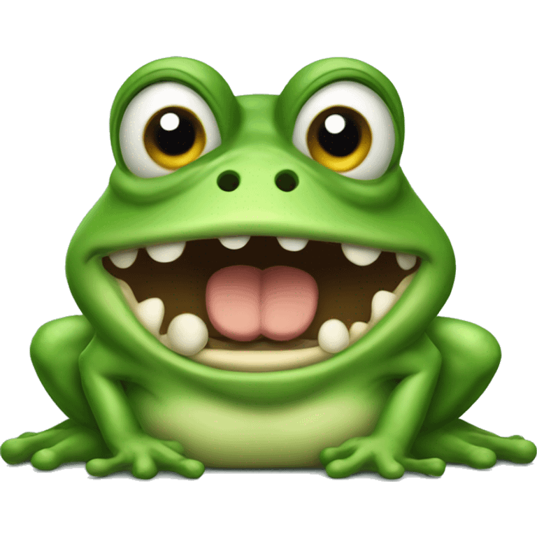 Angry frog emoji