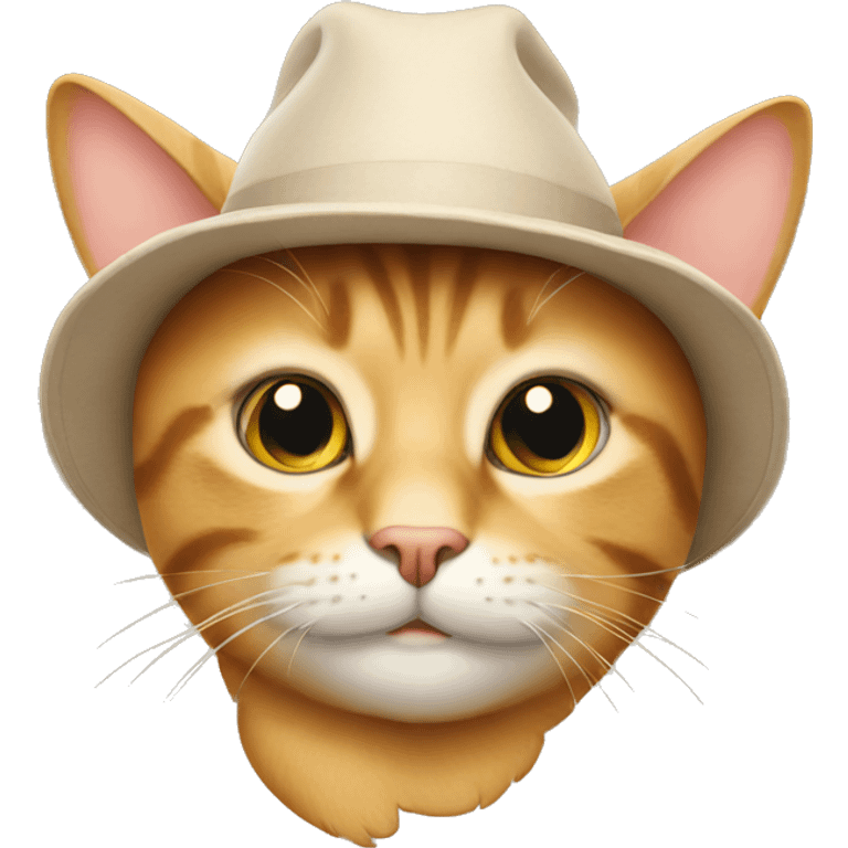 cat wearing a hat  emoji