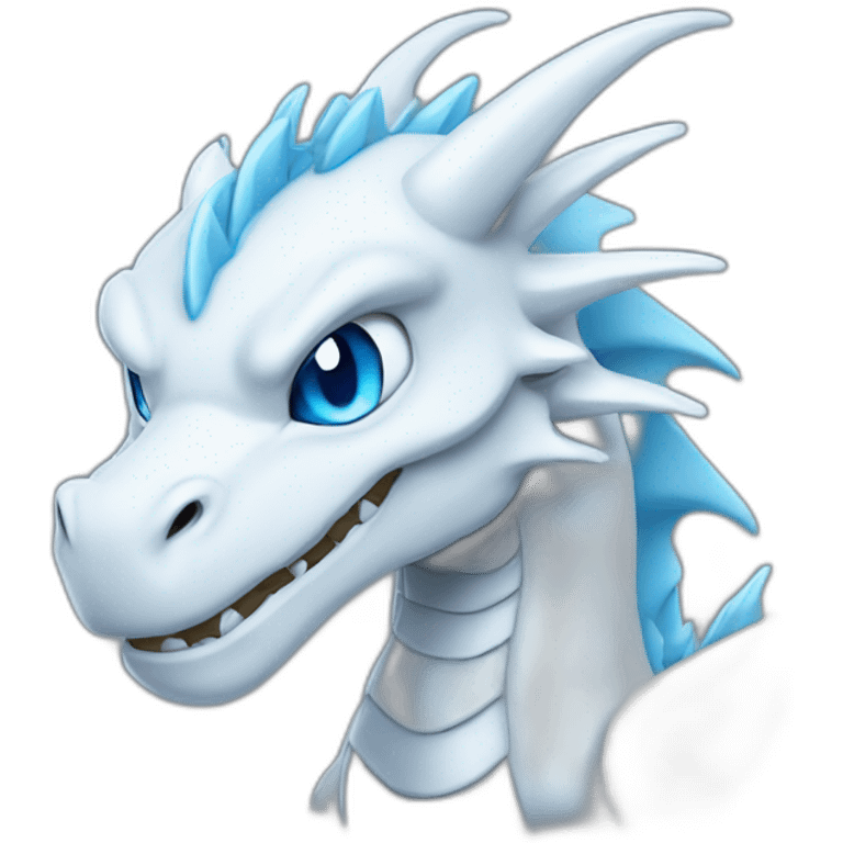 Blue-eyes white dragon emoji