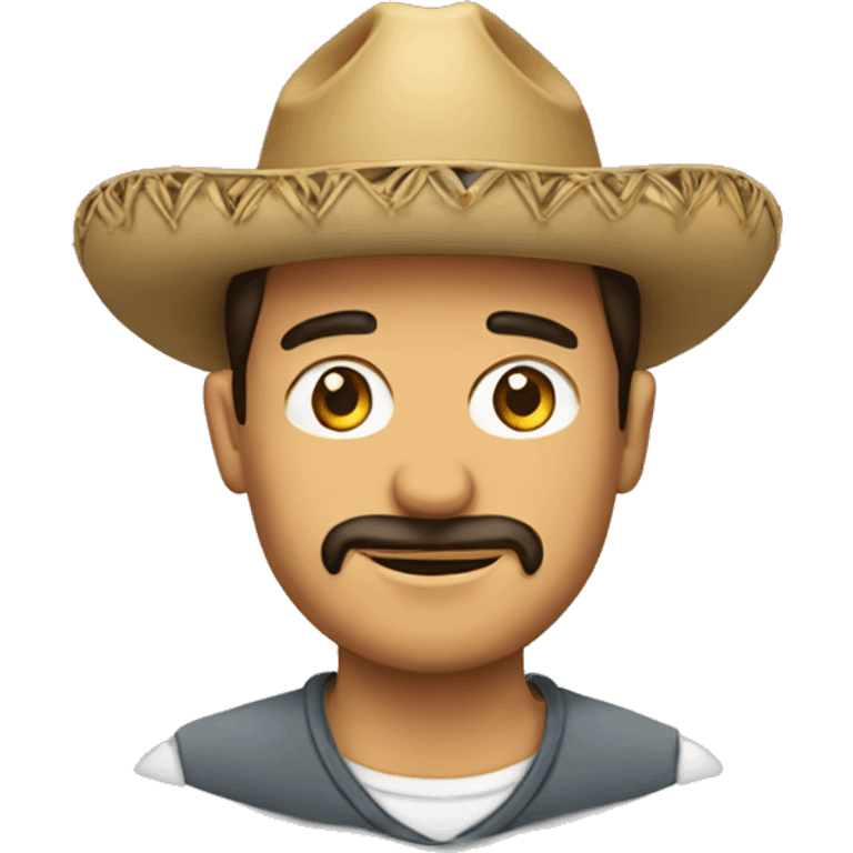 Hombre con sombrero emoji