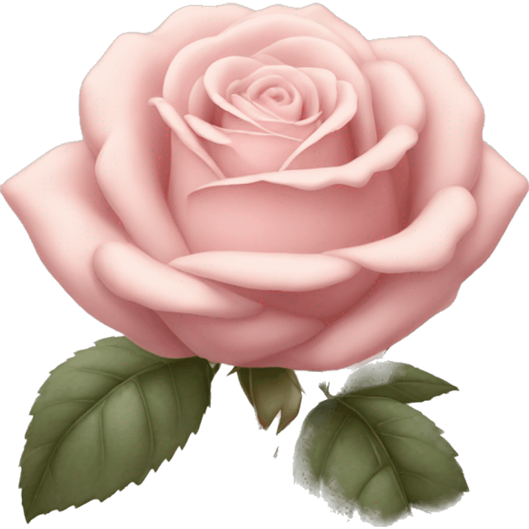 vintage pale pink rose emoji