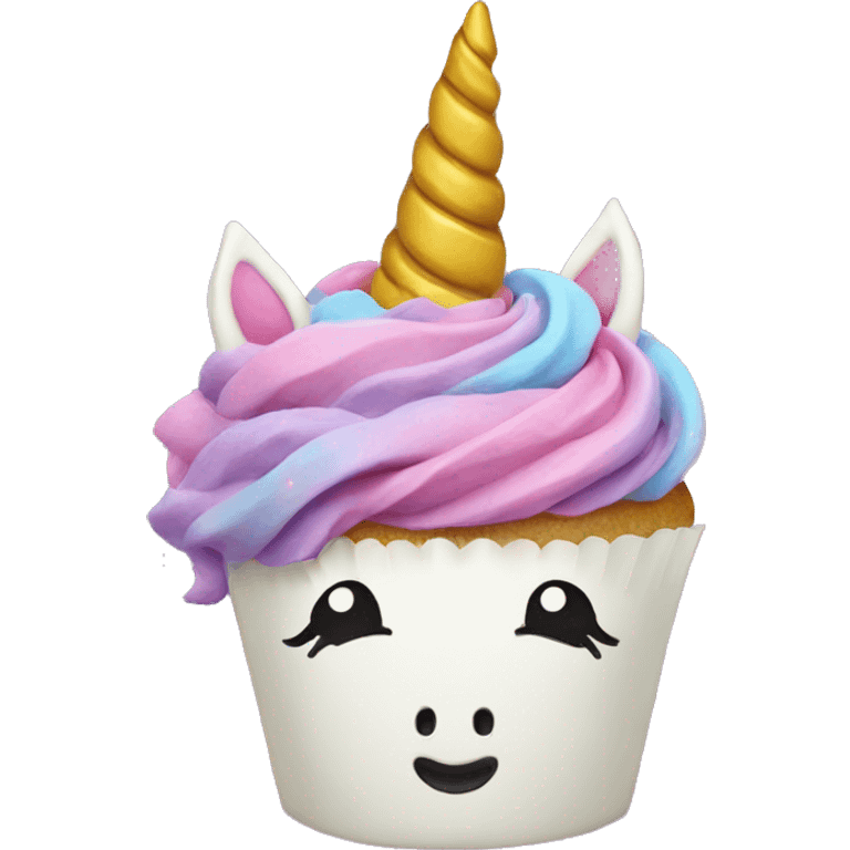 Unicorn cupcake  emoji