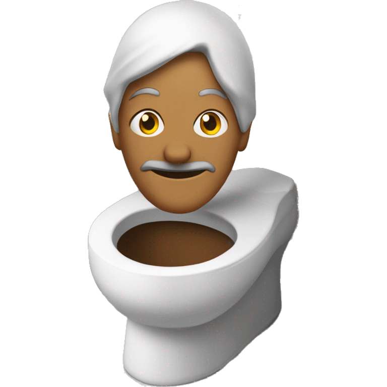 Skibidi toilet head emoji